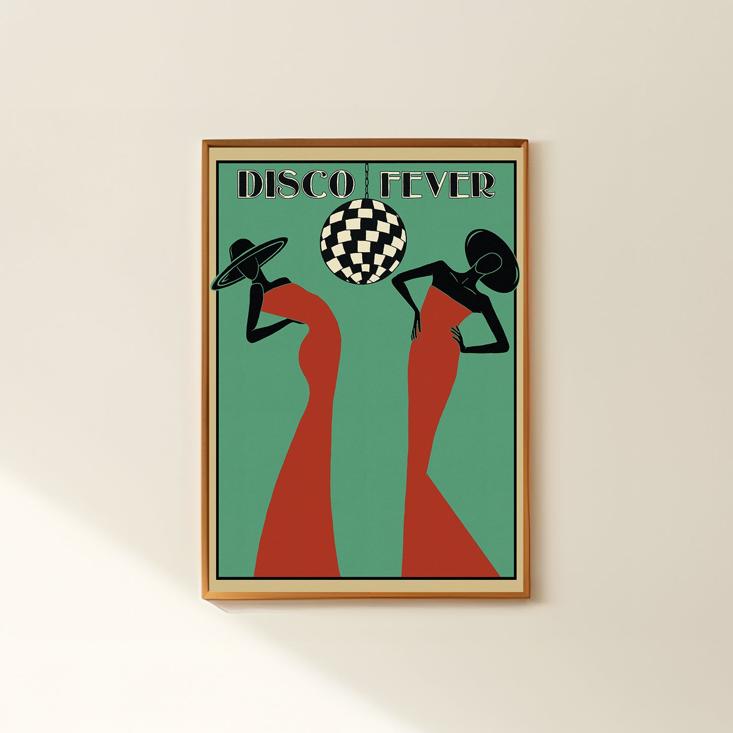 Music-inspired wall art vintage jazz poster vinyl record for retro home decor