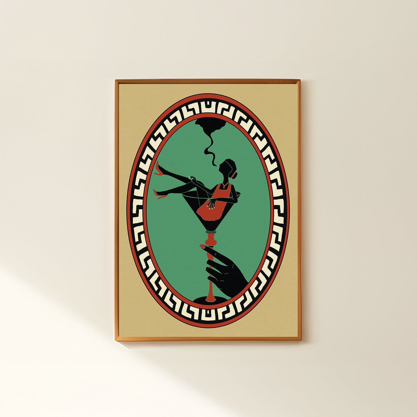 Music-inspired wall art vintage jazz poster vinyl record for retro home decor