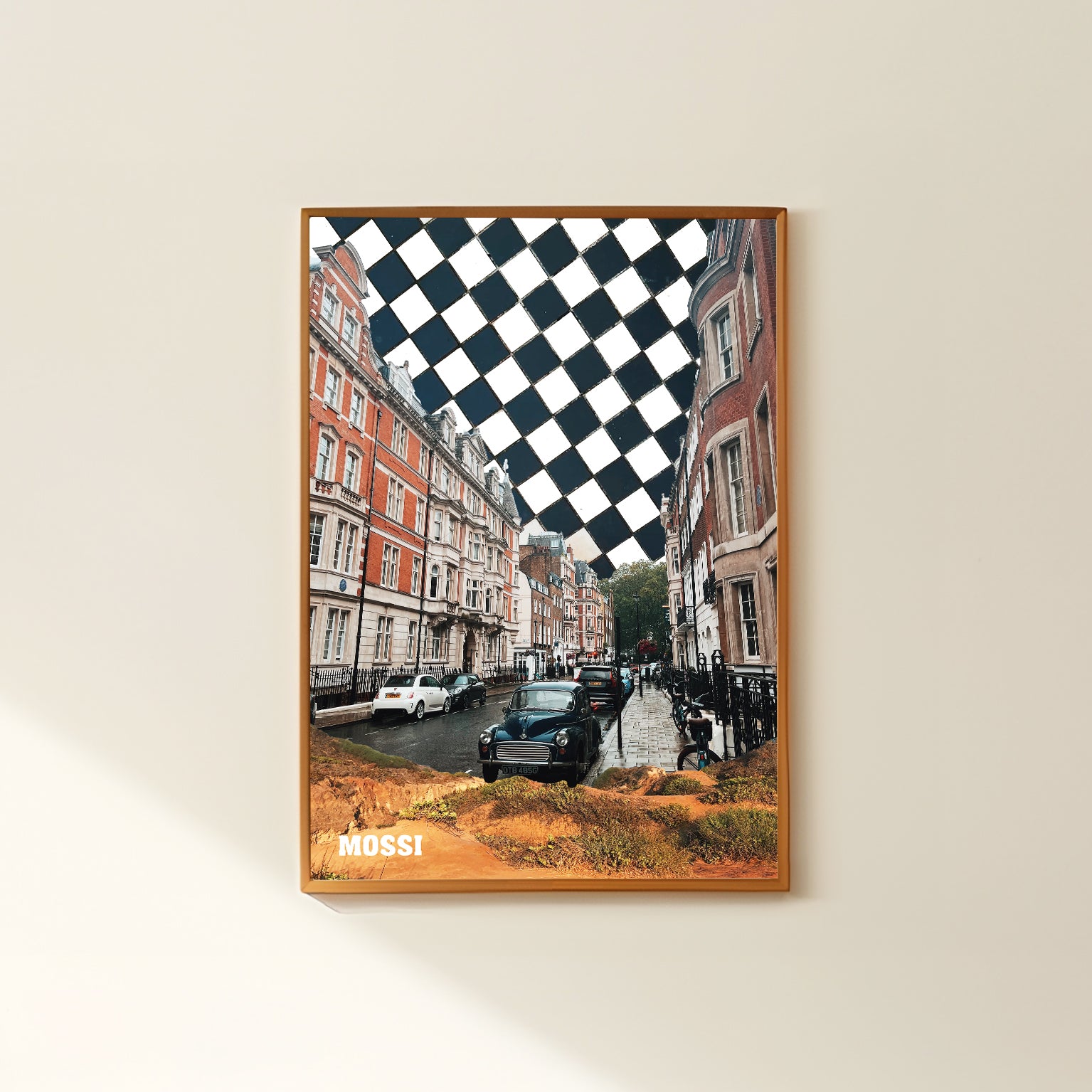 surreal-inspired collage wall art vintage jazz poster vinyl record for  retro home decor 