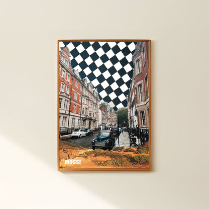 surreal-inspired collage wall art vintage jazz poster vinyl record for  retro home decor 